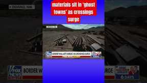 Piles of Trump border wall supplies abandoned #shorts