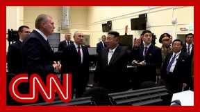 See moment Putin gave Kim Jong Un a tour