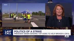 SAG, WGA and UAW strikes all center around tech transformation, both EVs and AI: Fmr. Sen. Heitkamp