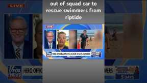 Florida officer dubbed David Hasselhoff after beach rescue #shorts