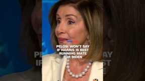 Pelosi won’t say if Harris is best running mate for Biden