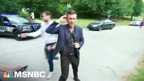 This is standing out in a scrum. | Vaughn Hillyard | MSNBC