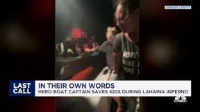 In Their Own Words: Boat captain saves children during Maui wildfires