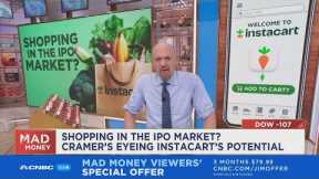 Instacart's order growth almost disappearing entirely is very discouraging, says Jim Cramer