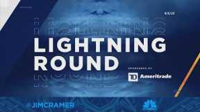 Lightning Round: Food stocks like JM Smucker are 'just okay', says Jim Cramer