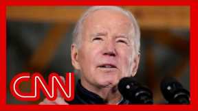 President Biden heckled by protester