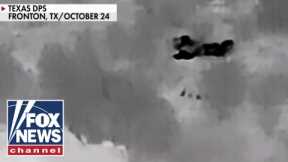 Shocking video shows cartels hurling explosives near border