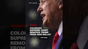 Colorado Supreme Court removes Trump from 2024 ballot