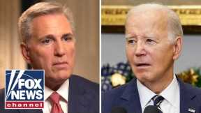 'NOT THERE': Kevin McCarthy says it's time to remove Biden as president