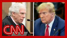 Judge cuts off Trump: 'Control your client'