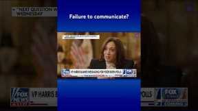 Harris blames miscommunication for poor polling #shorts