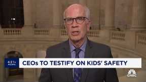 Senator Peter Welch talks social media CEOs set to testify on Capitol Hill Wednesday