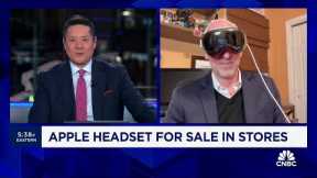 Apple's Vision Pro headsets hit store shelves