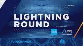 Lightning Round: Palantir CEO is the 'Dave Portnoy of cybersecurity', says Jim Cramer