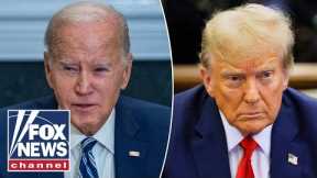 Trump attends NYPD officer's wake as Biden fundraises in the same city