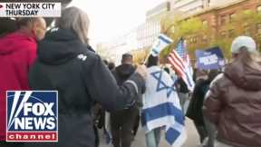 Students hold pro-Israel march in New York City