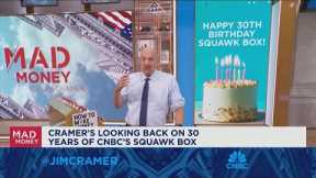 Jim Cramer rings in the 30th anniversary of Squawk Box
