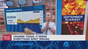 The market will always turn negative ahead of nay big jobs number, says Jim Cramer