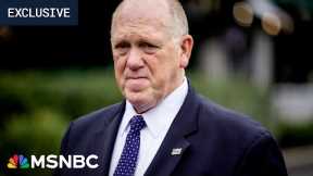Tom Homan investigated for accepting $50,000 from undercover FBI agents. Trump's DOJ shut it down.