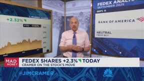 I've been hesitant to recommend FedEx, economy isn't great for shipping sector: Jim Cramer