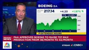 FAA lets Boeing increase 737 Max production almost two years after near-catastrophic accident