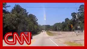 Fireball flies across the sky and causes sonic boom