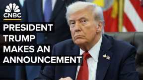 President Trump makes an announcement at the White House — 10/10/2025