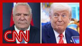 'They're short-sighted': Ontario Premier responds to praises on Trump's tariffs
