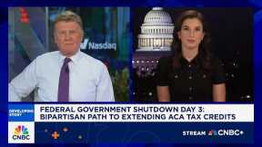 Government shutdown day 3: Bipartisan path to extending ACA tax credits