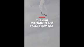 Turkish military plane falls from sky
