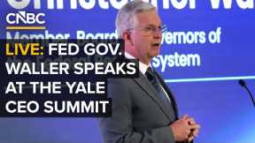 LIVE: Fed Governor Waller speaks to CNBC's Steve Liesman at the Yale CEO Summit — 12/16/2025