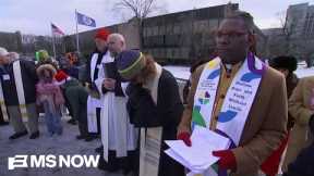 Religious leaders in Massachusetts hold Christmas Eve service at ICE facility