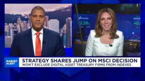Strategy shares jump on MSCI decision