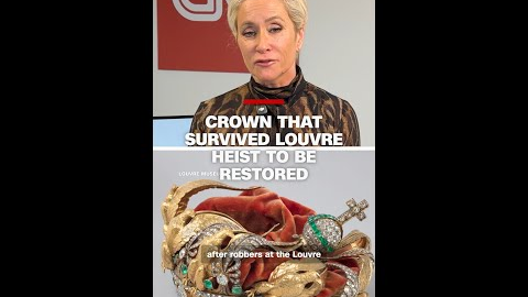 Crown that survived Louvre heist to be restored