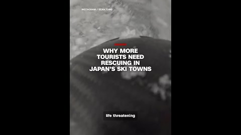 Why more tourists need rescuing in Japan's ski towns