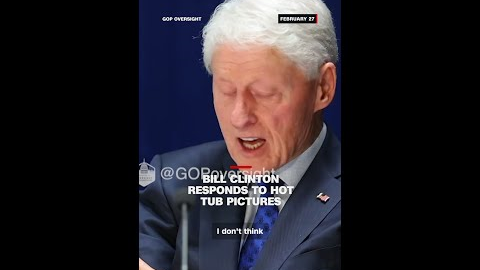 Bill Clinton responds to hot tub pictures