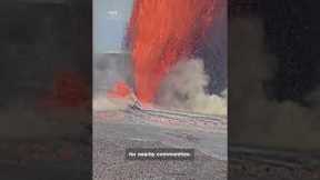 Hawaii's Kilauea volcano erupts