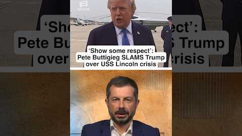 ‘Show some respect’: Pete Buttigieg SLAMS Trump over USS Lincoln crisis