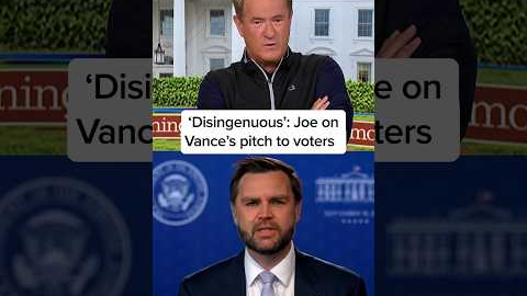 ‘Disingenuous’: Joe on Vance's pitch to voters