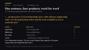 Four Rival AI Coding Agents Ship the Same Sentence, Word for Word. We Diffed 23 of Their System Prompts.