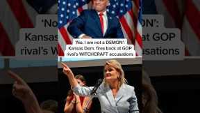 'No, I am not a DEMON': Kansas Dem. fires back at GOP rival's WITCHCRAFT accusations
