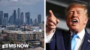 Trump suggests letting Iran 'TAKE OUT' Los Angeles, San Diego at Nebraska rally